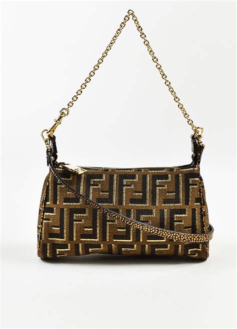 fendi mini zucca chain crossbody bag|Fendi zucca bag vintage.